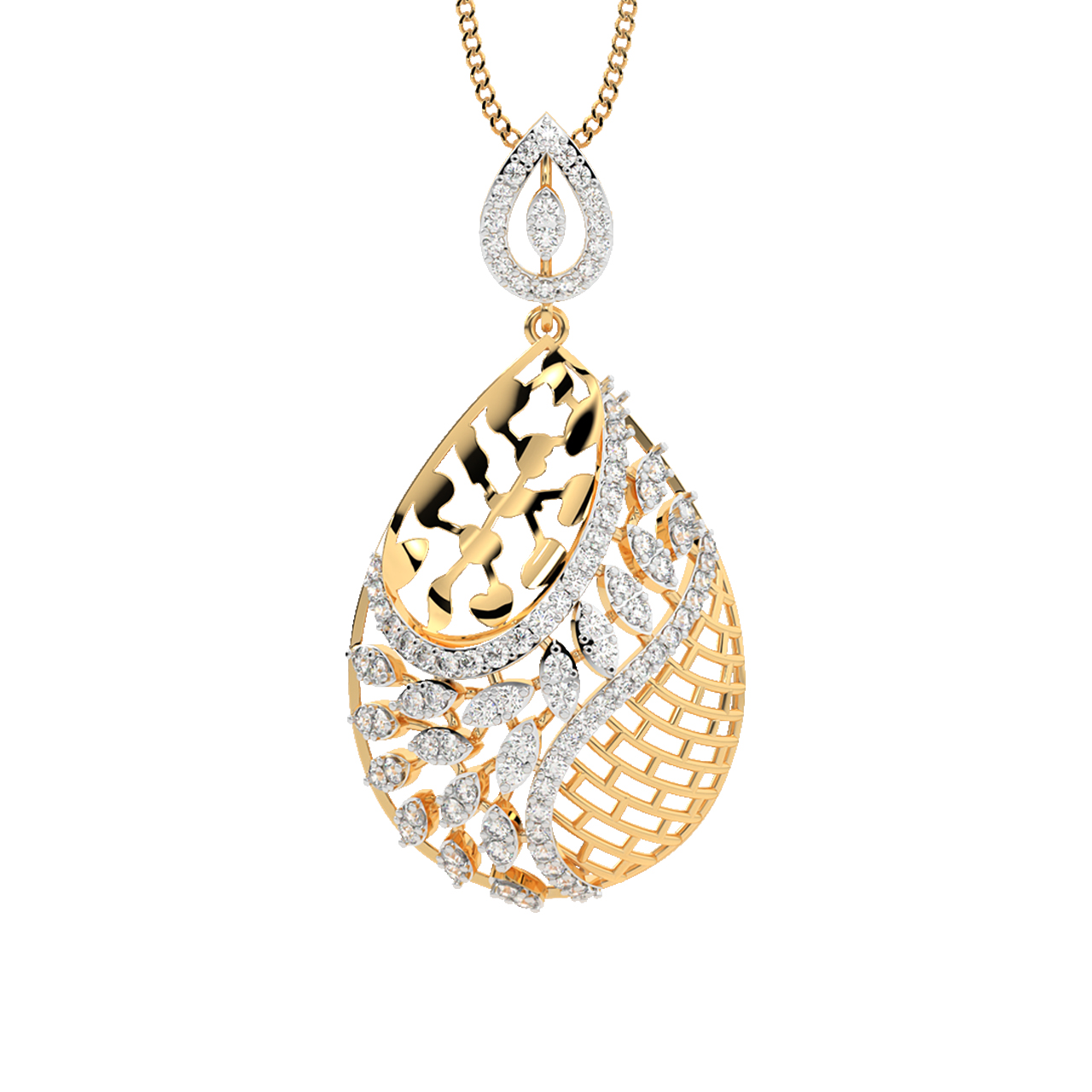 Ellie Round Diamond Office Wear Pendant